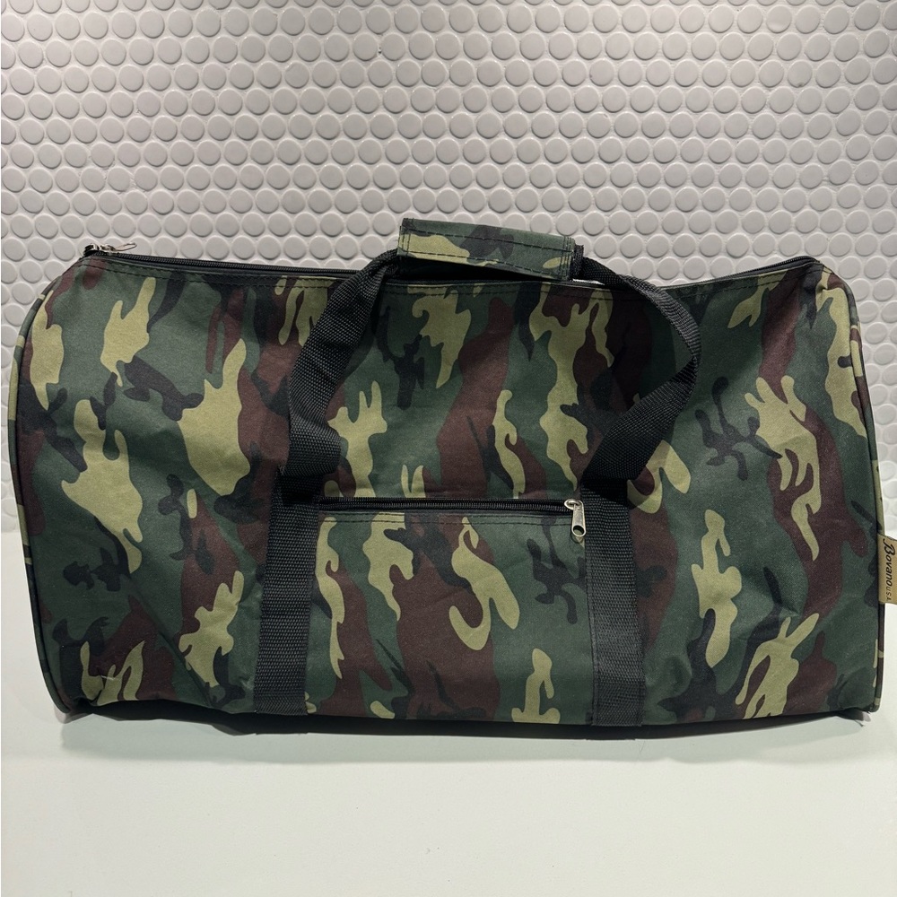Bovano USA Camo Print Duffle Bag